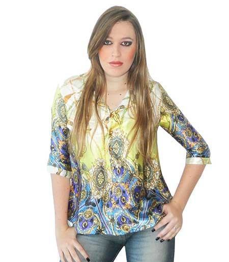 blusinhas estampadas de botao