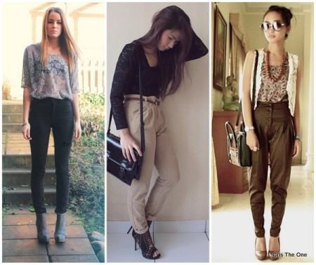 looks blusinhas de renda com calca