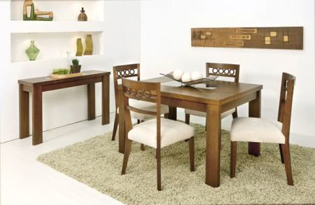 mesa de jantar quadrada 4 lugares estilo rustico