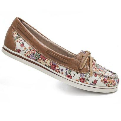 mocassim feminino floral