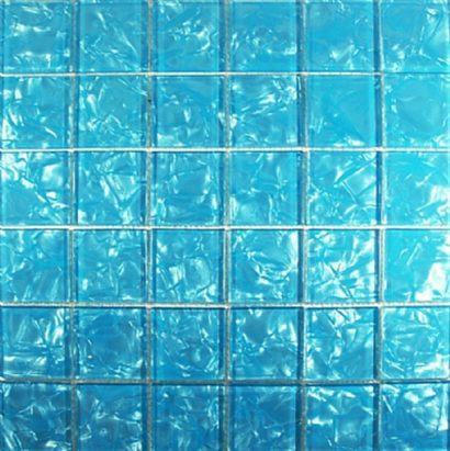 pastilha de vidro azul 3d