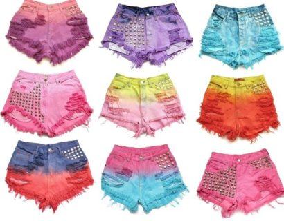 customizar short tie dye