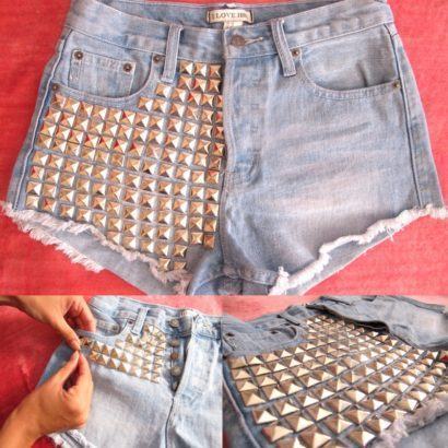 shorts customizados com tachinhas