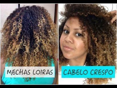 cabelos crespos com luzes para mulatas