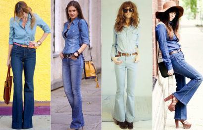 calca jeans flare modelos