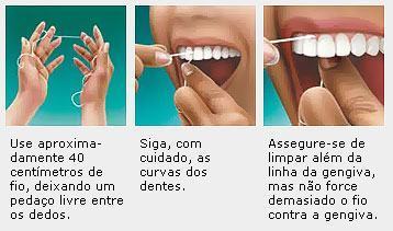 como usar o fio dental