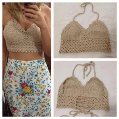 top cropped croche