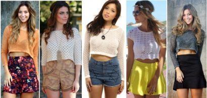 top cropped moda jovem