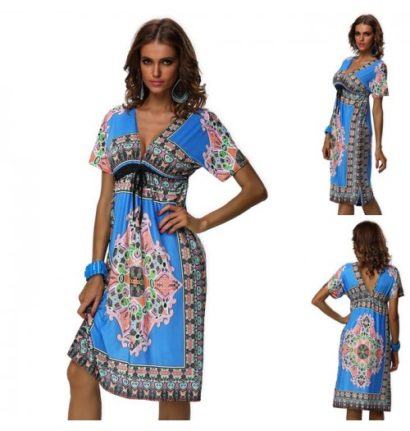 vestidos indianos curtos estampas