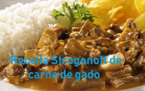 Receita Strogonoff de carne de gado 490x307