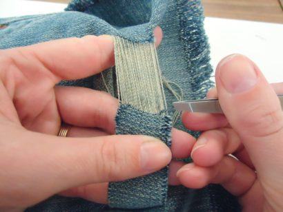 aprenda como fazer rasgos nas calças