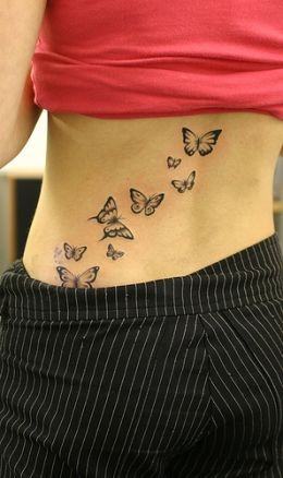 borboletas nas costas tattoos femininas legais