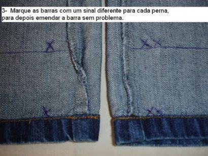 dicas de como fazer barra de calça jeans original