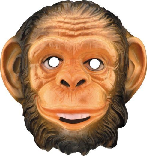 máscara de carnaval foto com rosto de macaco