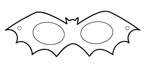 mascaras de carnaval batman para colorir