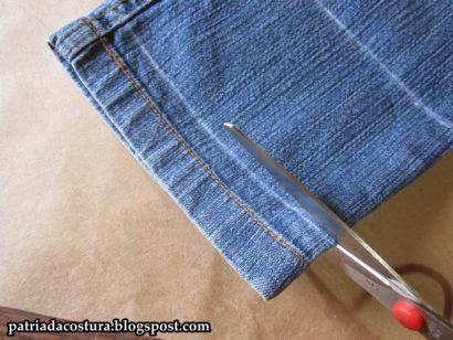 passo a passo de como fazer barra de calça jeans original