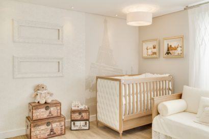 quartos de bebês criativos inspirado em Paris