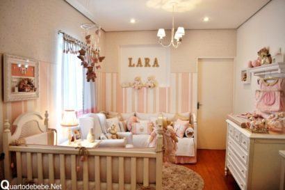 quartos de bebês estilo romântico pequenos