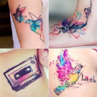 tatuagens femininas coloridas