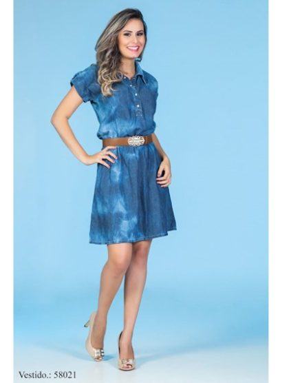 vestido jeans moda evangelica