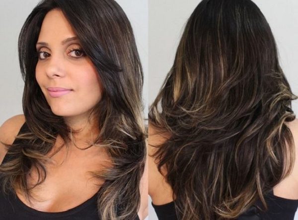 mechas para cabelos escuros tons mel