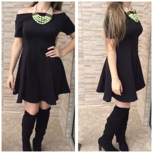 vestido-acinturado-com-bota-de-cano-alto