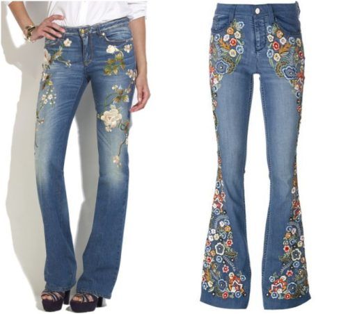 calca jeans bordada flare 490x452