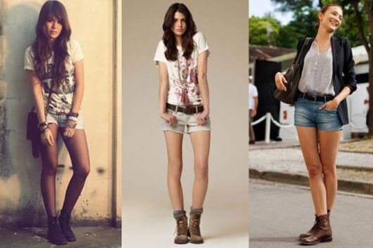 coturno feminino com shorts 3