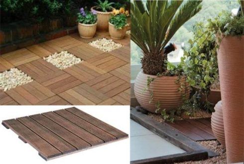 jardim com deck de madeira blocos 490x329