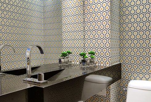papel de parede geometrico para lavabo 2 490x333