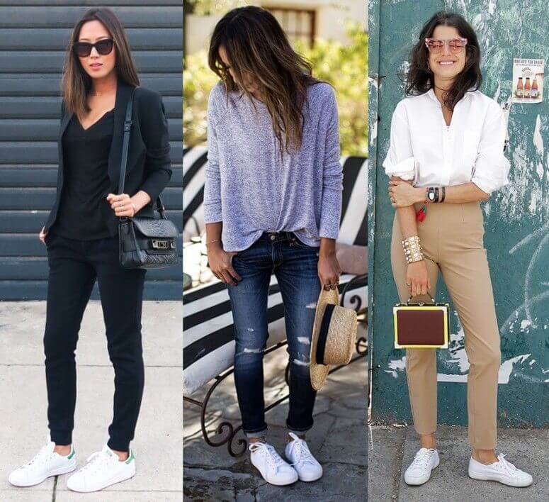 Tênis Branco Feminino, USAR ( com saia, calça, shorts e vestido)