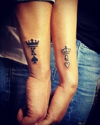 tatuagem casal rei e rainha 2