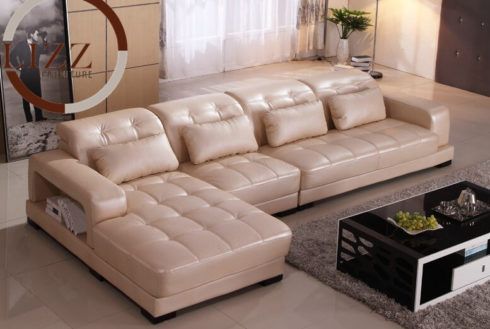 sofa em l de couro bege 490x329
