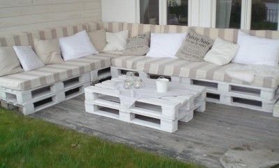 sofa em l de pallet artesanal