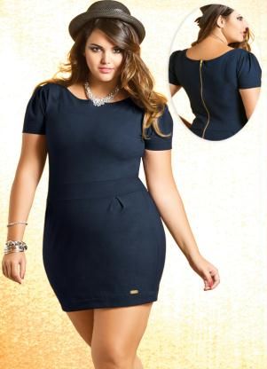 vestido plus size para balada modelo curto