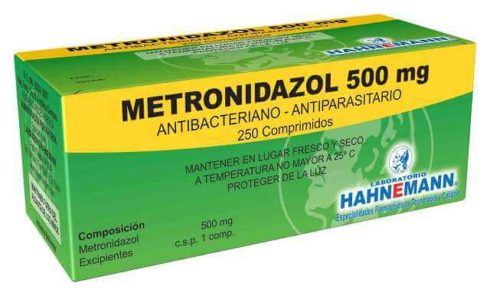 Metronidazol 500 comprimido 490x296