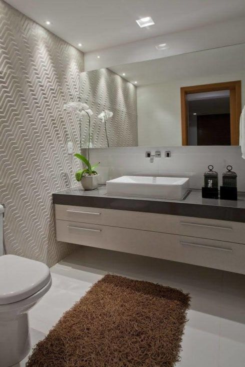 lavabo moderno com parede 3d 490x735