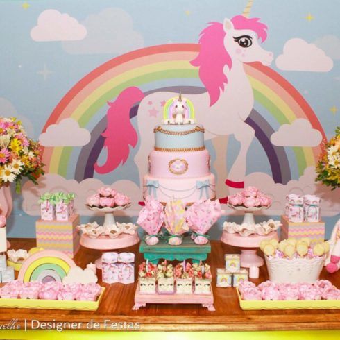 decoração cha de bebe unicornio 2 490x490