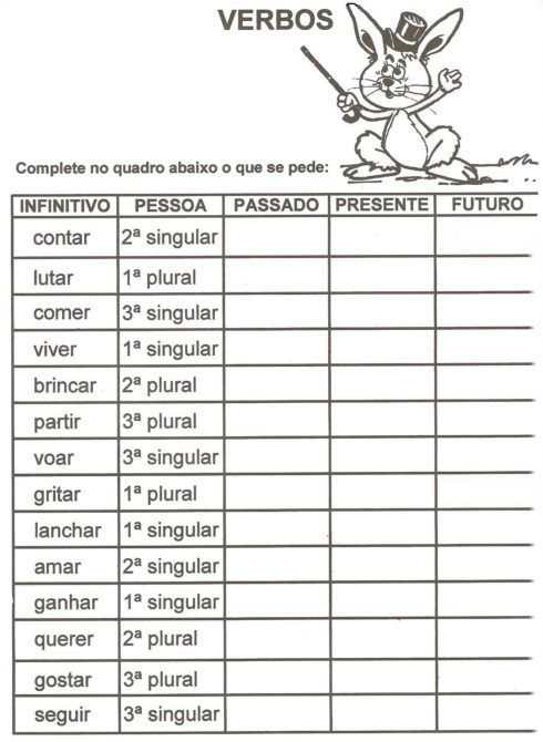 Ditado de palavras singular e plural