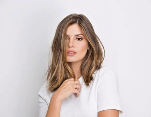 corte de cabelo long bob médio