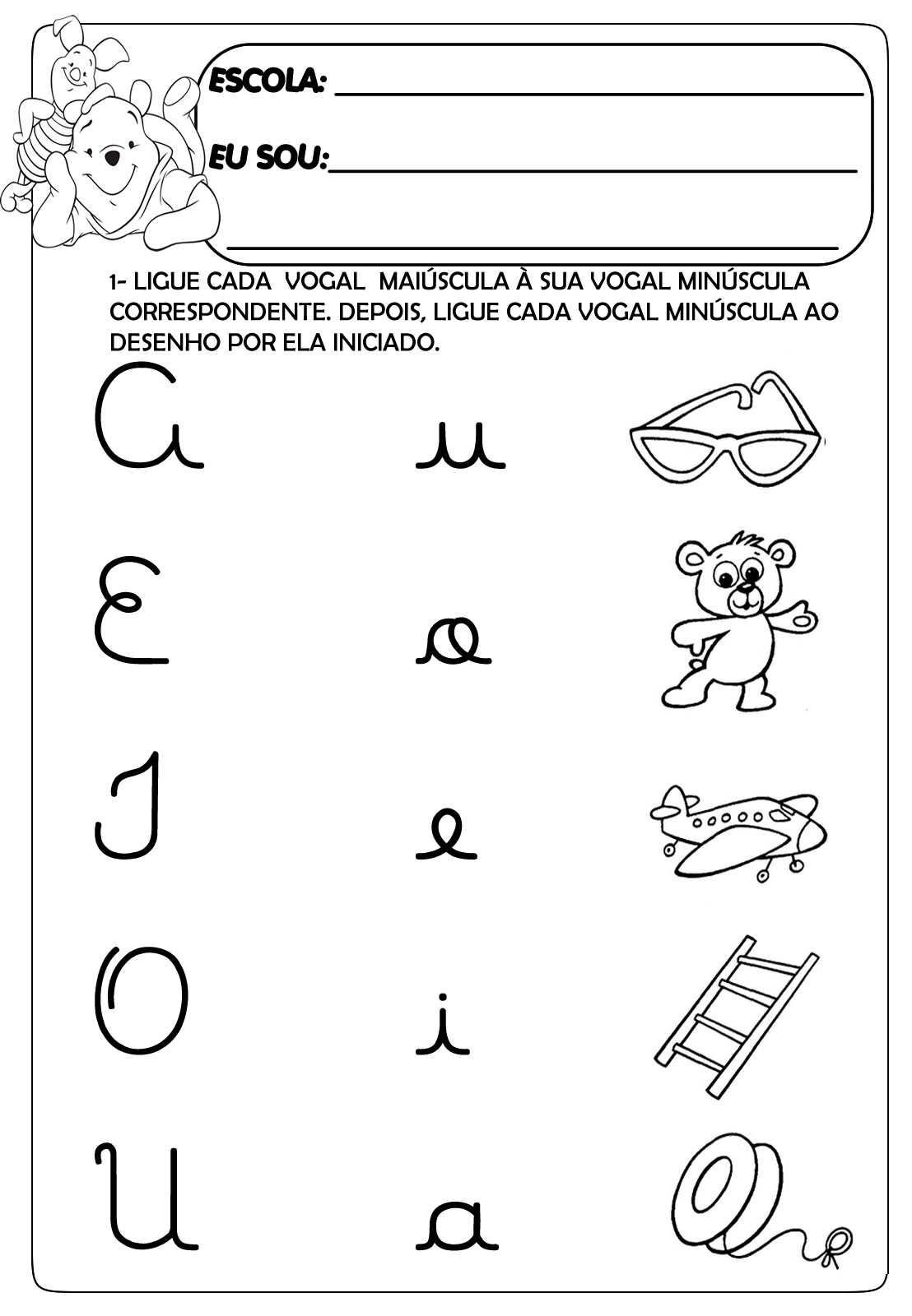 Atividade Caligrafia Cursiva para Imprimir, Conheça