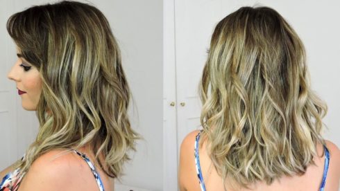 cabelo ondulado long bob