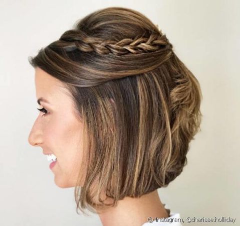 Penteados para Cabelo Curto para Formatura e Casamento