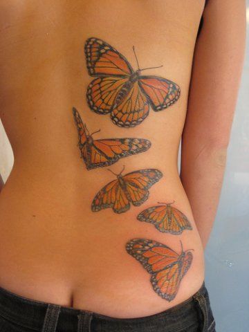 tatuagem borboleta nas costas 1