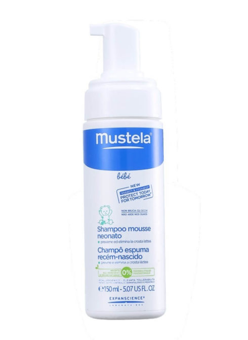 Mustela shampoo para casquinhas caspa no bebê