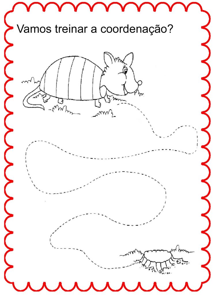 Desenhos de Coordenação Motora para Imprimir, atividades