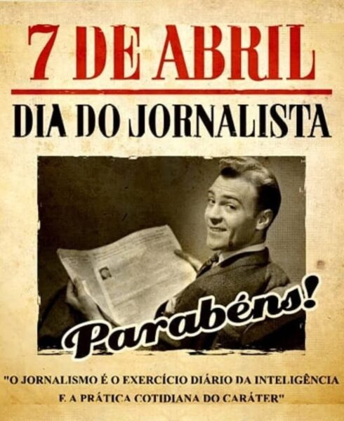 Parabéns ao jornalista mensagens, 7 de abril