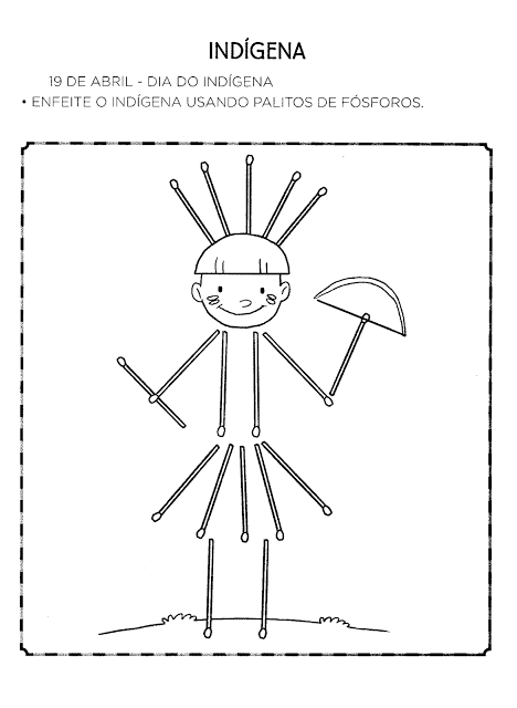 atividades dia do indio para maternal