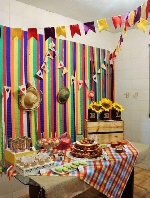 decoracao de festa junina simples e barata 2 490x648