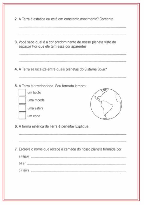 Questões sobre o planeta terra planetas do sistema solar 5o ano 4 490x693
